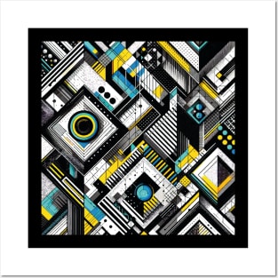 Geometric Abstract Design Posters and Art